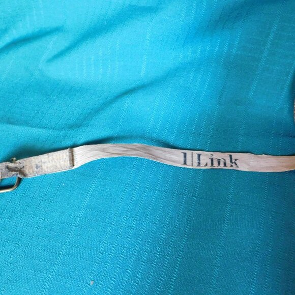 Vintage Chesterman Sheffield England brass leather cloth 50' measuring tape - Picture 7 of 9